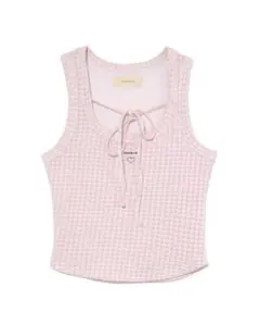 Ava gingham check tops pink ANDMARY - メルカリ
