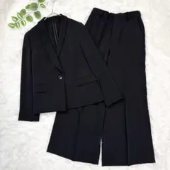 【UNIVERSAL LANGUAGE】ジャケット ワイドパンツ スーツ 黒