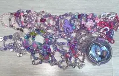 ビーズ ブレスレット ネックレス セット