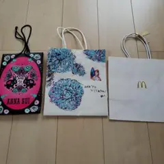 アナスイ　キタムラナオト　マクドナルド　レア　紙袋　三枚セット