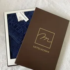 CK CALVIN KLEIN ネイビー タオル