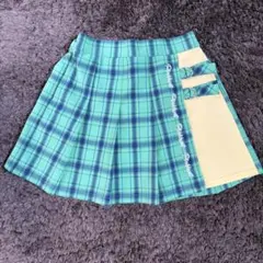 PINKHUNT チェック柄プリーツスカート　XXSサイズ（110〜120cm）