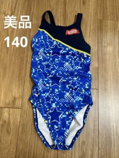 美品　KONAMI 水着 140cm 青・星柄