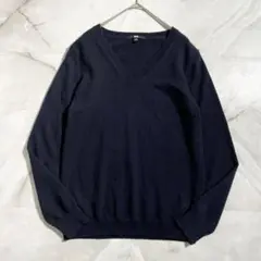 ユニクロ カシミヤ ネイビー