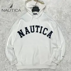 NAUTICA アーチロゴ プルオーバー パーカー サイズM
