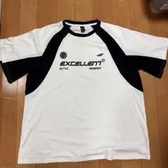 EXCELLENT ロゴ 半袖Tシャツ ホワイト ブラック