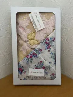 (新品) PAUL&JOE タオルハンカチ＆ハンカチのセット