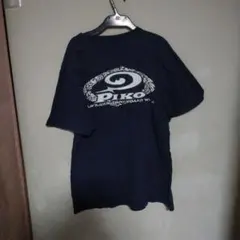 90'sPIKO ロゴプリント 半袖Tシャツ ネイビーのサムネイル