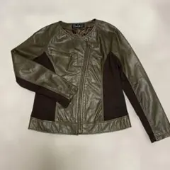 元町ゼザールレディースレザージャケット本革ヤギ革‼️柔らかい肌触り‼️