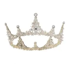 ティアラ　ウェディング　ブライダル　結婚式　ヘアアクセサリー　ゴールド ②