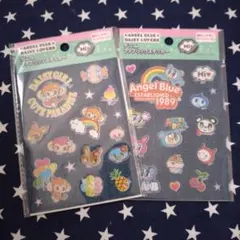 エンジェルブルー　デイジーラバーズ　デニムファブリックステッカー　セット