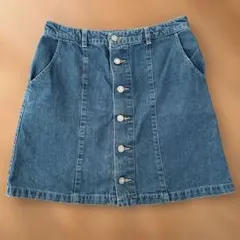 COLZA デニムスカート ボタン付き　Lサイズ