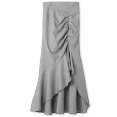 シャーリングスリットマーメイドスカート