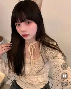 ドットロングスリーブTシャツ