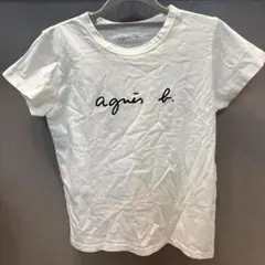 agnes b. ロゴ Tシャツ ホワイト