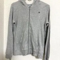 Gympleh グレー ジップアップパーカー 薄手 サイズ12