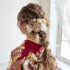 髪飾り【6618】ドライフラワー　結婚式　成人式　卒業式　七五三　前撮　振袖　袴