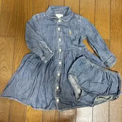 〈美品〉Ralph Lauren デニムワンピース 12M