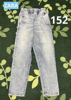 キッズ ZARA ダメージデニムパンツ 152センチ