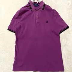 【美品✨】フレッドペリー M12 ポロシャツ イングランド製 パープル M
