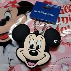 ディズニー　バッグチャームケース付き　ミッキー　コインケース　新品