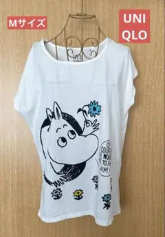 【UNIQLO】　ユニクロ　ムーミン Tシャツ　ホワイト　シロ　レディース M
