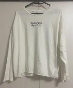 ホワイト 長袖 Tシャツ サイズ38
