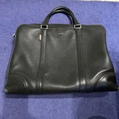 BALLY ビジネスバッグ シボ革 ネイビー 紺 型押し MALESO - メルカリ
