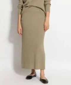 ウォッシャブルリブタイトスカート ニコアンド