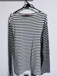 LENO 七分袖ストライプカットソー