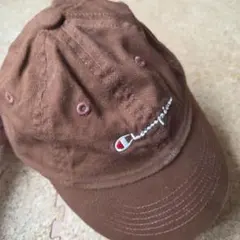 Champion ブラウン 帽子 アメリカ国旗刺繍
