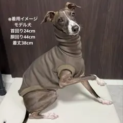 イタグレ向け　あったかノースリーブ　Mサイズ　カーキ