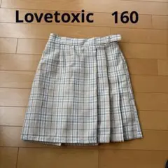 ラブトキシック　チェック柄プリーツスカート　インナーパンツ付　 160