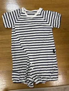 ストライプロンパース 60