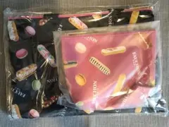 【新品・匿名配送】FAUCHON　マカロンデザイン エコバッグとポーチセット