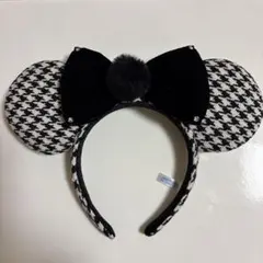 ディズニー ミニー カチューシャ 千鳥柄