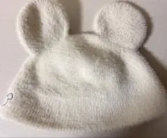 ディズニー バケハ 被り物 ミッキー 白 モコモコ