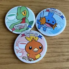 ポケモンカフェ 缶バッジ 3種セット オメガルビー アルファサファイアのサムネイル