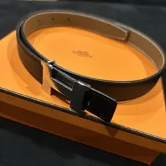 HERMES Hベルト リバーシブル ノワール/エトゥープ - メルカリ