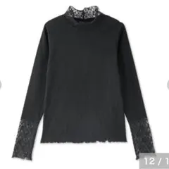 しまむら 田中里奈 mysa closet レーストップス 黒 Mサイズ