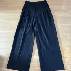 GU ブラックタックワイドパンツ スラックス L