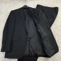 【極美品】スーツセレクト スーツセットアップ ブラック Lサイズ