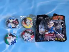匿名配送 保管期間あり 名探偵コナングッズ フィギュアストラップ 缶バッジ