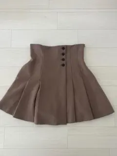 snidel サイドプリーツスカショーパン　モカ　0サイズ