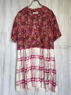 【未使用】【美品】ユニクロマルニ　オープンカラープリーツワンピース（半袖）