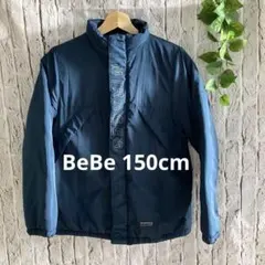 BeBe（ベベ）／MIRAGES中綿ブルゾン　ネイビー系　軽量あったかジャケット