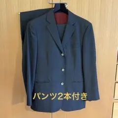最高級イタリア製】ヴァレンティノ 3B スーツ 50/R 黒 虫喰い訳有