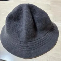 ウール バケットハット ダークグレー