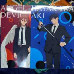 チェンソーマン　やよい軒　コラボクリアファイル（早川アキ＆天使の悪魔）