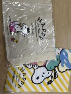 スヌーピーのトートバッグとクリアファイル(31アイスクリーム)